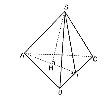 Tính thể tích của hình chóp tam giác đều có tất cả các cạnh đều bằng 6cm